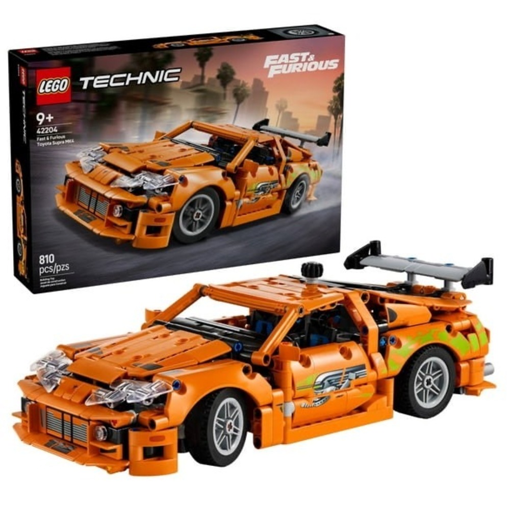 NEW LEGO Technic Fast & Furious Toyota Supra MK4 Building Set 42204 810 Pieces